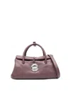 Zanellato Dotta Saeta Small Leather Handbag In Red