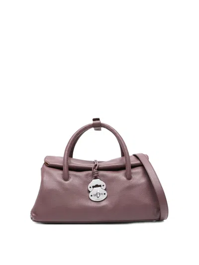 Zanellato Dotta Saeta Small Leather Handbag In Red
