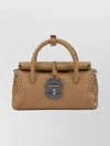 Zanellato Dotta Centauro Baby Small Leather Handbag In Brown