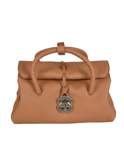 Zanellato Dotta Small Tote In Amaretto