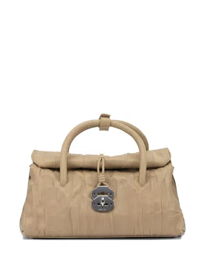 Zanellato Dotta® Studded Tote Bag In Brown