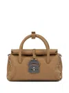 Zanellato Dotta Centauro Baby Small Leather Handbag In Brown