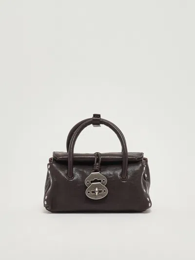 Zanellato Dotta Tabacco Baby Shoulder Bag In Brown