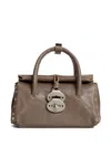 Zanellato Dotta Tabacco Baby Small Leather Handbag In Brown