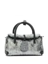 Zanellato Dotta Cbi Baby Leather Handbag In Silver