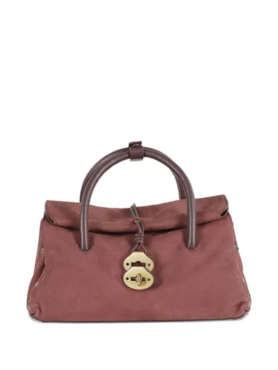 Zanellato Double-handle Leather Tote Bag In Red