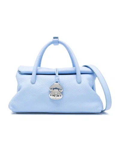 Zanellato Double Handle Shoulder Bag In Blue