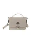 Zanellato Ella Crossbody Leather Bag In Nude