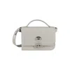 Zanellato Ella Piuma Knot Shoulder Bag In Gray