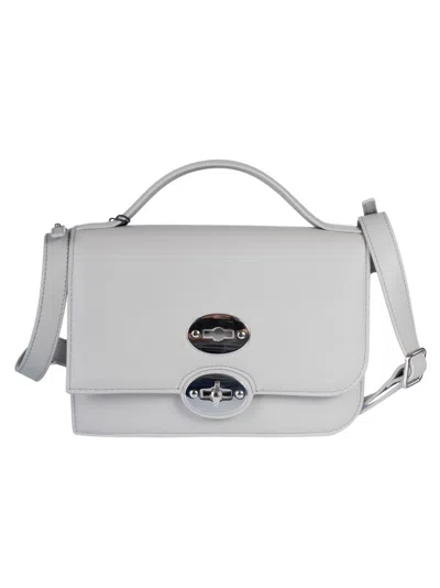 Zanellato Ella Piuma Knot Shoulder Bag In Grigio