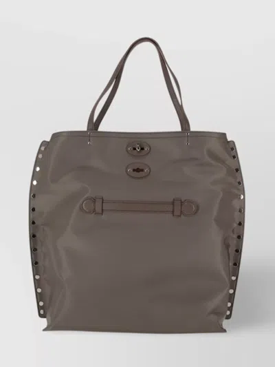 Zanellato Eyelet Detailing Shoulder Bag With Front Buckle