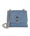 Zanellato Flip Chain Shoulder Bag In Blue