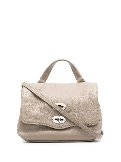 Zanellato Flip-lock Mini Tote Bag In Neutrals
