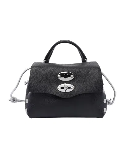 Zanellato Flip Shoulder Bag In Black