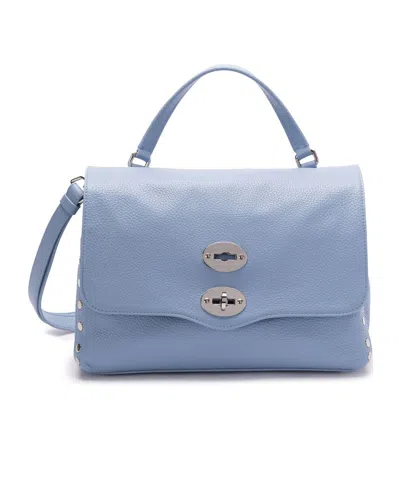 Zanellato Flip Shoulder Bag In Blue
