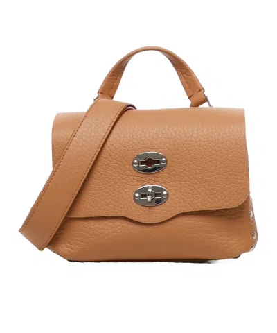 Zanellato Flip Shoulder Bag In Brown