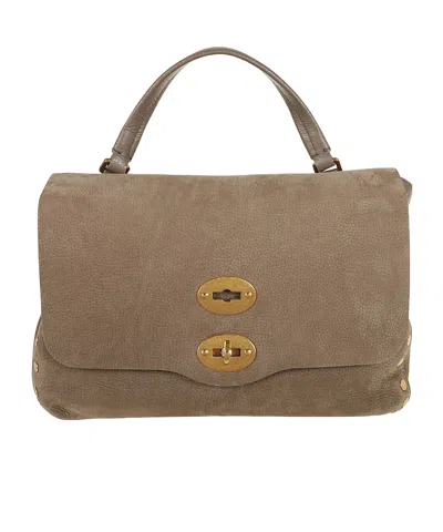 Zanellato Flip Shoulder Bag In Brown
