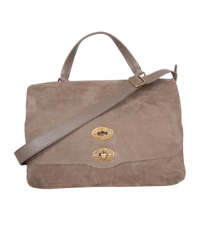 Zanellato Flip Shoulder Bag In Brown