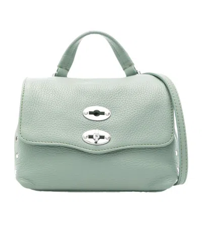 Zanellato Flip Shoulder Bag In Gray