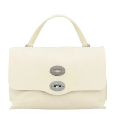 Zanellato Flip Shoulder Bag In Gray