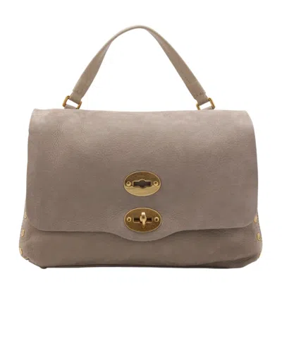 Zanellato Flip Shoulder Bag In Gray