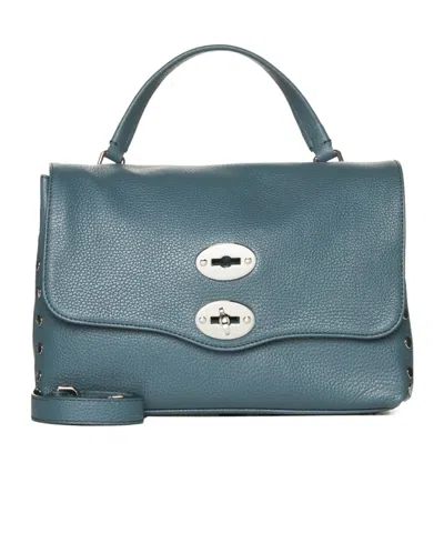Zanellato Flip Shoulder Bag In Gray