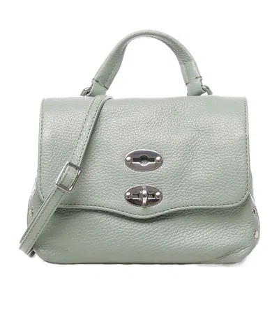 Zanellato Flip Shoulder Bag In Gray