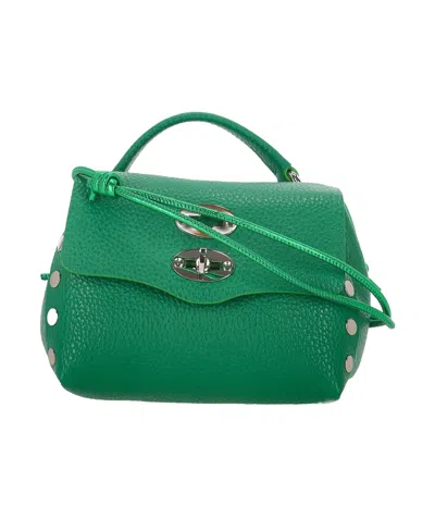 Zanellato Flip Shoulder Bag In Green