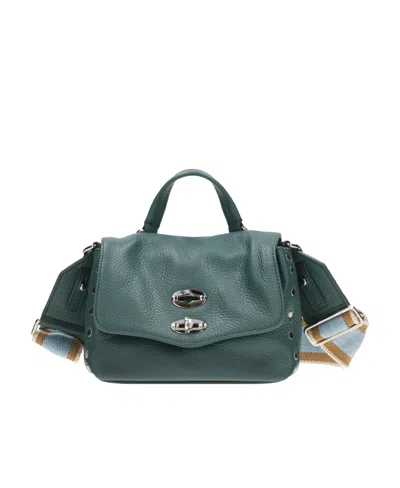 Zanellato Flip Shoulder Bag In Green