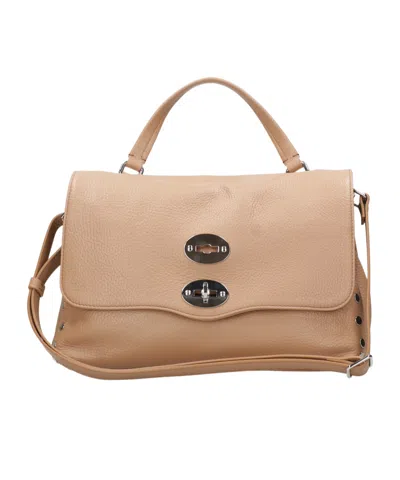 Zanellato Flip Shoulder Bag In Nude