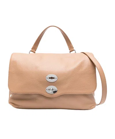 Zanellato Flip Shoulder Bag In Nude