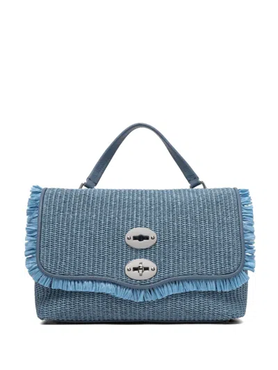 Zanellato Fringed Woven Clutch Bag In Pink