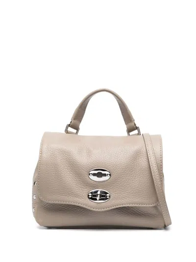 Zanellato Grained Leather Tote Bag In Brown