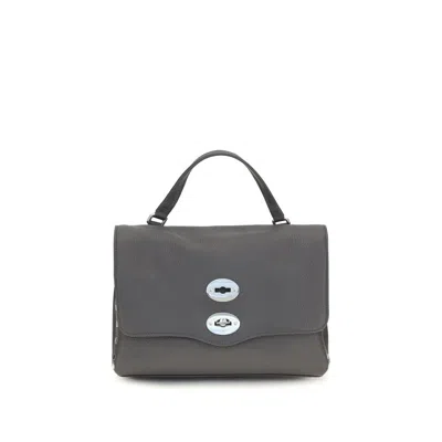 Zanellato Gray Calf Leather Bos Taurus Handbag