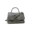 Zanellato Grey Montebianco Postina Daily S Bamboo Leather Handbag In Grey