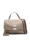 Zanellato Grey Postina Medium Satchel In Gray