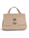 Zanellato Postina Leather Shoulder Bag In Beige