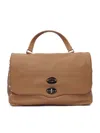 Zanellato Postina Daily Medium Leather Handbag In Brown
