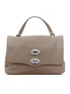 Zanellato Postina Medium Tote Bag In Gray