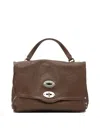 Zanellato Studded-detail Turn-lock Tote Bag In Brown