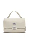 Zanellato Leather Bag Postina Daily Baby Shoulder Bag In White