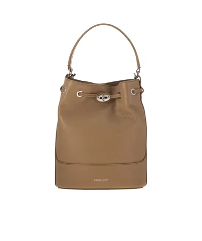 Zanellato Handle Shoulder Bag In Brown