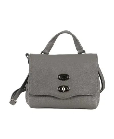 Zanellato Handle Shoulder Bag In Gray