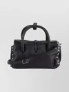 Zanellato Handmade Leather Shoulder Bag With Detachable Strap In Black