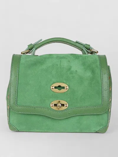 Zanellato Lambskin Shoulder Bag In Green