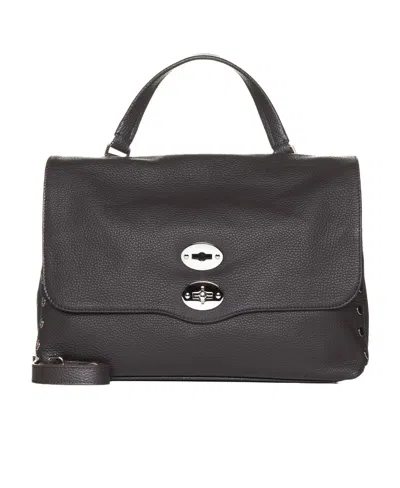 Zanellato Large Postina Grained-texture Tote Bag In Black