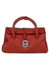 Zanellato Leather Bag Dotta Centauro S Shoulder Bag In Red