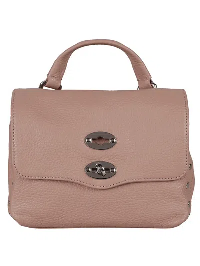 Zanellato Leather Bag Postina Daily Baby Shoulder Bag In Pink