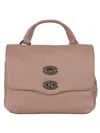 Zanellato Leather Bag Postina Daily Baby Shoulder Bag In Pink