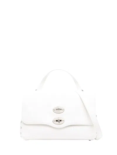 Zanellato Leather Bag With Stud Detailing And Adjustable Strap In White